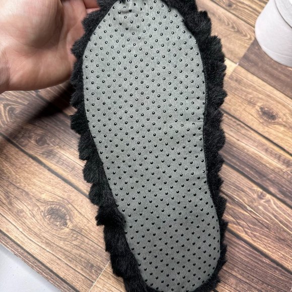 NWT Northeast Outfitters Cozy Cabin Fuzzy Slide Slipper Women's Size 4-6 (Black) - Picture 5 of 9